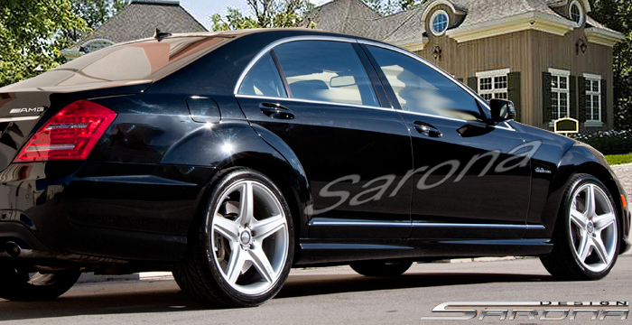 Custom Mercedes S Class Side Skirts  Sedan (2007 - 2012) - $690.00 (Part #MB-001-SS)